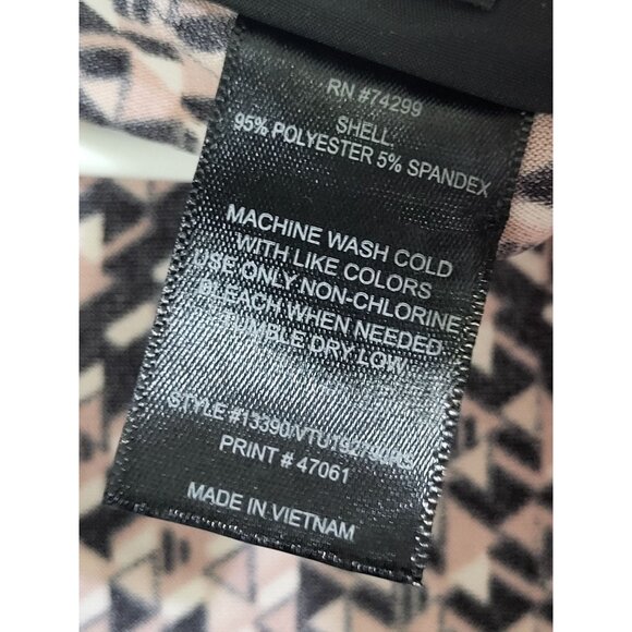 EN FOCUS STUDIO Women's SZ 12 Faux Wrap Dress 3/4 Sleeve NWT Geometric Print - Picture 5 of 9